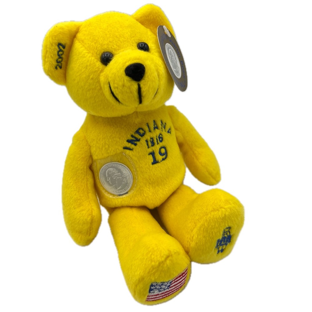 Indiana 19th State The Authentic Collectible Quarter Bears Vintage 2002 Plush